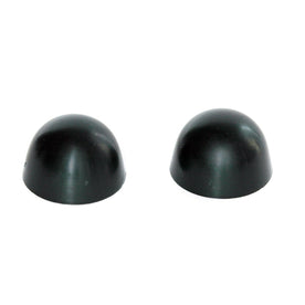 Crane Color Replacement Plastic Toilet Bolt Caps - Set of 2 - Black