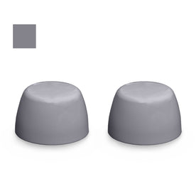 Plastic Toilet Bolt Caps to Match Kohler Country Gray, Replacement for 1013092-41, Set of 2