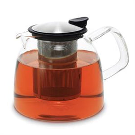 FORLIFE Bell Glass Teapot with Basket Infuser 43 oz. LME - Lime
