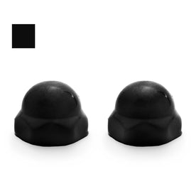 Replacement Ceramic Toilet Bolt Caps to Match American Standard Ionian Black, Set of 2