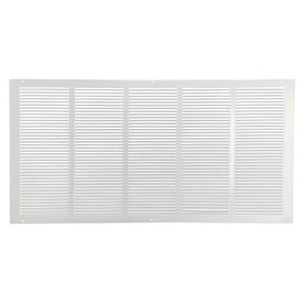 Hart & Cooley 650 Series 30" x 12" White Flat Wall Return Air Grille #043180
