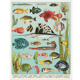 Cavallini 1000 Piece Puzzle, Vintage Aquarium (PZL/Fish)