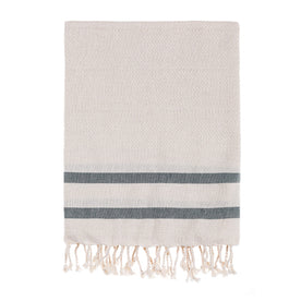 Bello Handwoven Turkish Beach Towel, Tripolis Linen Khaki, Quick Dry Highly Absorbent Sand-Free Versatile for Beach, Spa, Home, Peshtemal Towel (39 x 66.9 Inches)