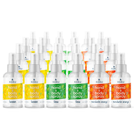 Citrus Set 8 - Pack of 24 Lemon-Lime-Mandarin Orange Scented Hand Sanitizer Spray, 24x3 Fl. Oz. (Eight of Each)
