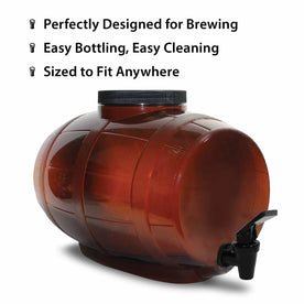 Mr. Beer Complete Beer Making 2 Gallon Starter Kit, Premium Gold Edition, Brown