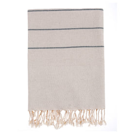Bello Handwoven Turkish Beach Towel, Izmir Linen Khaki, Quick Dry Highly Absorbent Sand-Free Versatile for Beach, Spa, Home, Peshtemal Towel (39 x 66.9 Inches)