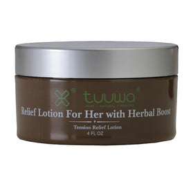 Tuuwa Relief Lotion with Herbal Boost Tension Relief Lotion - 4oz (100% Natural Pain Relief)