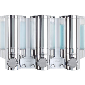 Better Living Products 76345-1 AVIVA Three Chamber Dispenser, Chrome
