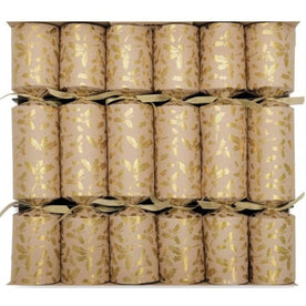 Celebration Crackers Luxury Kraft Holly Ritz Wooden Gifts XMAS Crackers, LK0604