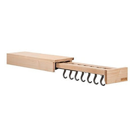 Glideware Pan 7 Hook Utility Organizer with Blum Runners maple