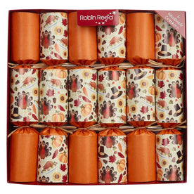 Robin Reed Racing Turkey Handmade English Christmas Crackers, 72236, 13 Inch (Set of 6)