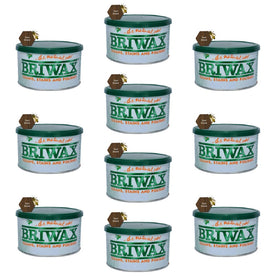 Briwax Original Furniture Wax Polish Cleans, Stains & Polishes, 16 Oz. - Dark Brown (Pack of 10)