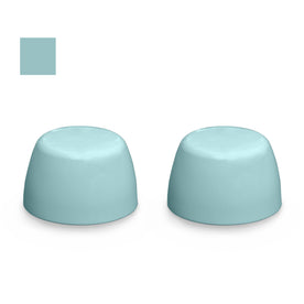 American Standard Color Replacement Plastic Toilet Bolt Caps - Set of 2 - Light Turquoise