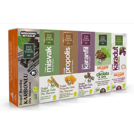 Eyup Sabri Tuncer 7.5 ml Tester Natural Vegan Toothpaste 6 Pieces Set