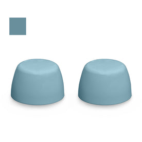 American Standard Color Replacement Plastic Toilet Bolt Caps - Set of 2 - Clair de Lune Blue