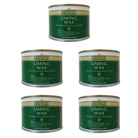 Briwax Liming Wax Adds White Grained Finish to Wood, 250 ML / 8 Fl. Oz. (Pack of 5)