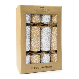 Celebration Crackers Silver Holly (ECO) 12 inch Christmas Crackers- CE0404