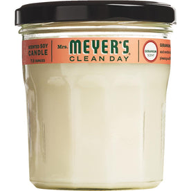 Mrs. Meyer's Clean Day Geranium Scent Air Freshener Candle 7.2 oz (Pack of 6)