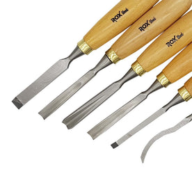 ROX Wood 15399068 Set of 6 Pieces of Wood Carving Tools in EVA Bag with zipper