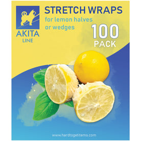 Lemon Covers, Stretch & Wraps for Lemon Halves and Wedges (24 Pieces / 100 Pieces)
