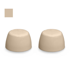 Briggs Color Replacement Plastic Toilet Bolt Caps - Set of 2 - Sandstone