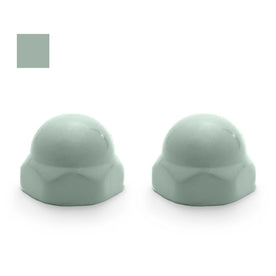Kohler Replacement Ceramic Toilet Bolt Caps - Set of 2 - Spruce Green