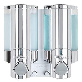 Better Living Products 76245-1 AVIVA Two Chamber Dispenser, Chrome