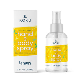 Citrus Set 2 - Pack of 3 Lemon-Lime-Mandarin Orange Scented Hand Sanitizer Spray, 3x3 Fl. Oz. (One of Each)