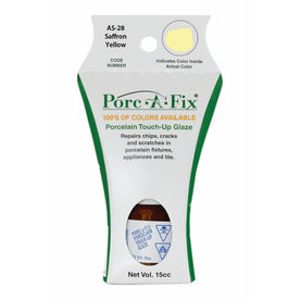 Porc-A-Fix Touch Up Repair Glaze Paint Kit to Match American Standard, Saffron Yellow (AS-28)