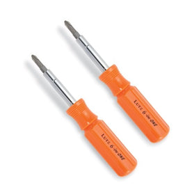 Lutz 6-in-One Pocket Size Orange Screwdriver, 26030 (Pack of 2)