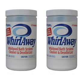 WhirlAway Whirlpool Bath System Cleaner & Deodorizer, Cleans Internal Plumbing, 2 Lbs. (Pack of 2)