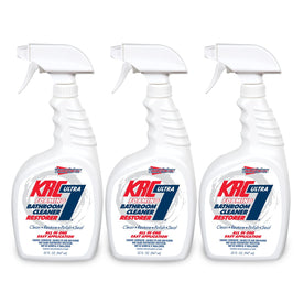 KRC-7® Ultra Foaming Bathroom Cleaner Restorer, 32 Oz. Spray Bottle (Pack of 3)