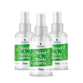 Lime Set 2 - Pack of 3 Lime Scented Hand Sanitizer Spray (3x3 Fl. Oz.)