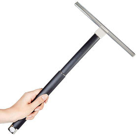 Better Living Products 17908 Alto Extendable Squeegee, Black with Polished Nickel