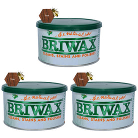 Briwax Original Furniture Wax Polish Cleans, Stains & Polishes, 16 Oz. - Teak (Pack of 3)
