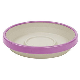 Bloem (STT0835-29) Terra Two-Tone Saucer 8" Taupe w/Passion Fruit