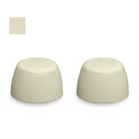 Mansfield Color Replacement Plastic Toilet Bolt Caps - Set of 2 - Classic Bone