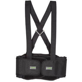 Lift Safety Elastic Stretch Belt for Back Support, Black, Large (36 - 40 Inches)
