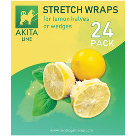 Lemon Covers, Stretch & Wraps for Lemon Halves and Wedges (24 Pieces / 100 Pieces)