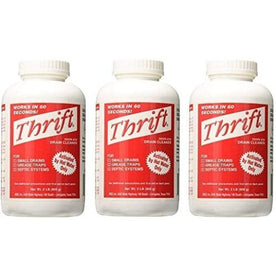 Thrift T-200 Alkaline Based Granular Drain Cleaner - 2 lb (3-Pack)