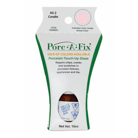 Porc-A-Fix Touch Up Repair Glaze Paint Kit to Match American Standard, Corallin (AS-2)