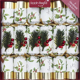 Robin Reed Holiday Christmas Crackers Party Favors, 12" Handmade Holiday Party Favors (Box of 6)