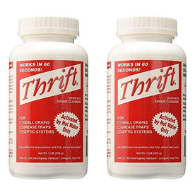 Thrift T-100 Alkaline Based Drain Cleaner - 1 Pound (2 Pack)