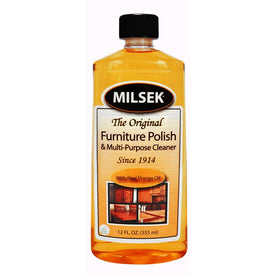 Milsek Wood Furniture / Floor Polish Cleaner Orange Oil 12 Oz