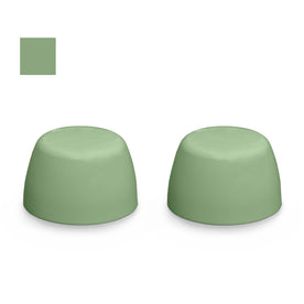 Eljer Color Replacement Plastic Toilet Bolt Caps - Set of 2 - Pastel Green