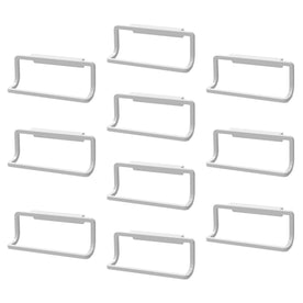 Kitchen Dish Towel Holder, Decorative Kitchen Hand Towel Holder For Cabinet, Pack of 10 (White)