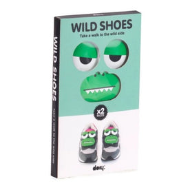 Doiy Wild Shoes for Baby, Shoe decoration Accessories (4 Eyes and 2 Mouths)