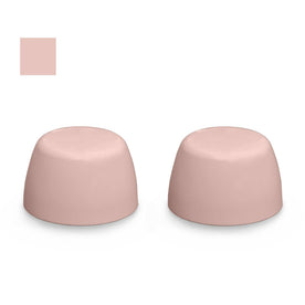 Universal Rundle Color Replacement Plastic Toilet Bolt Caps - Set of 2 - Pink
