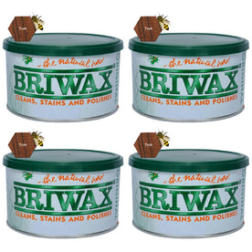 Briwax Original Furniture Wax Polish Cleans, Stains & Polishes, 16 Oz. - Teak (Pack of 4)