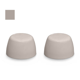 American Standard Color Replacement Plastic Toilet Bolt Caps - Set of 2 - Light Mink